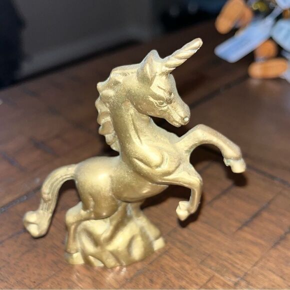 ‎Vintage Solid Brass Unicorn Figurine 3” - Picture 1 of 3